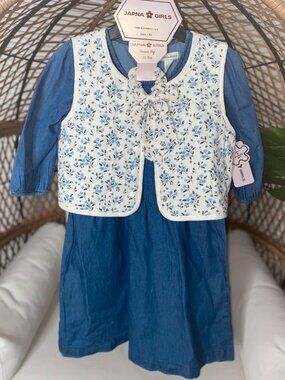 Japna Girls Kids Two Piece Dress Set Size 12 NWT